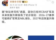 开运体育电竞-2023年CBA联赛正式宣布扩军，加入5支新球队